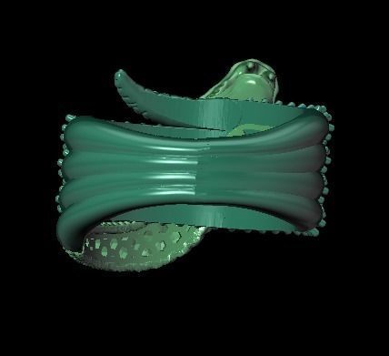 snake ring  3D print model_20