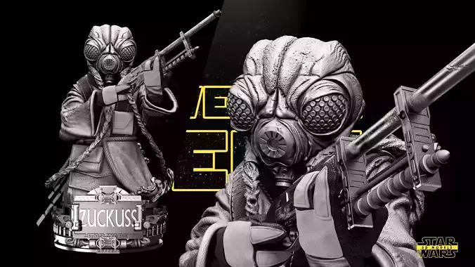 Zuckkus Bust Star Wars 3D Models Ready for 3D printing
