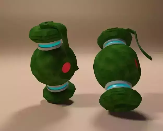 Sci-Fi Grenade Low-poly 3D model