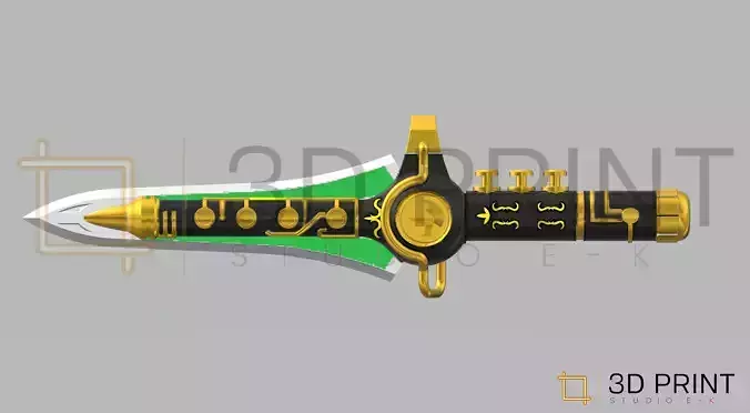 Green Ranger Dragon Dagger MMPR 3D print model