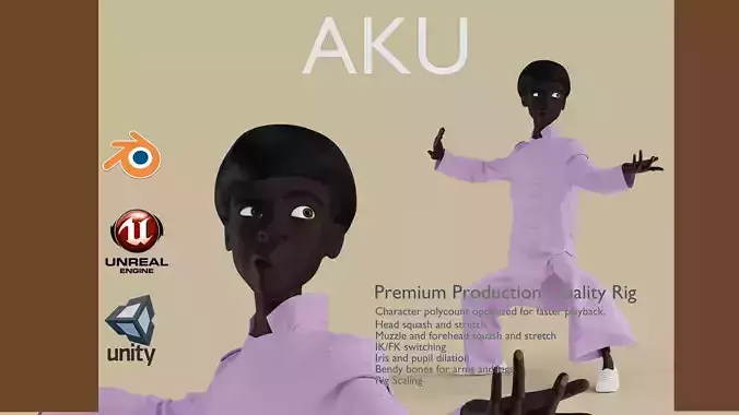 AKU RIG BLENDER VERSION