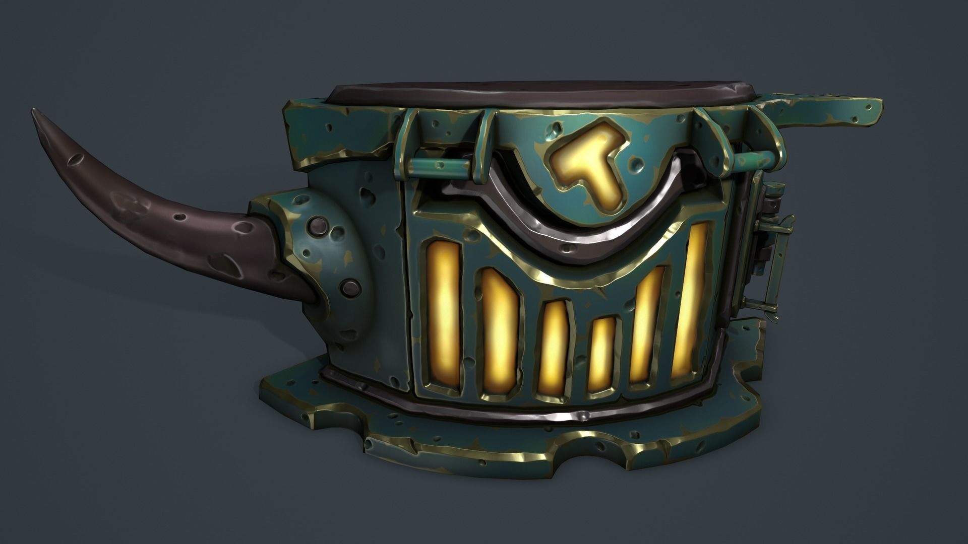 Fantasy chests 2 Low-poly 3D model_13