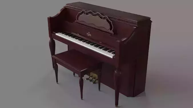 Essex Vintage Piano 3D model