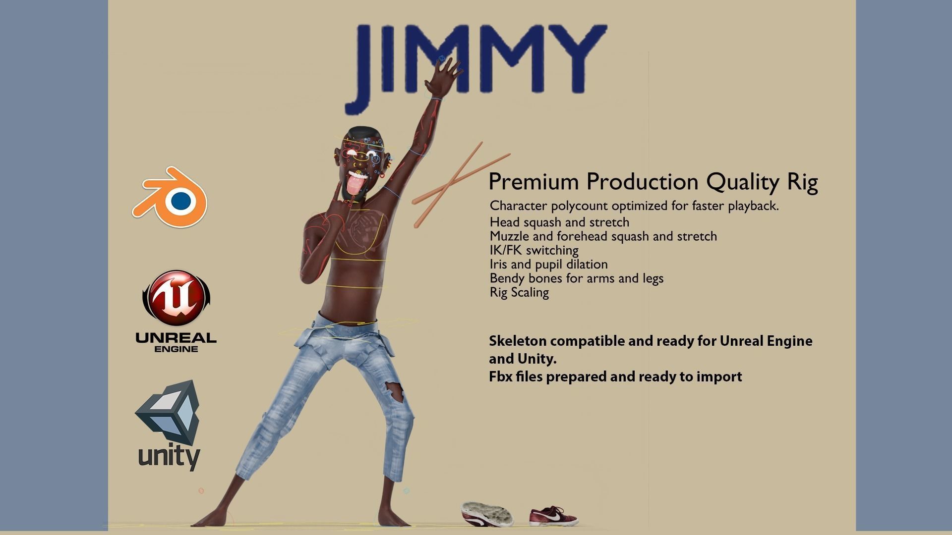 JIMMY RIG BLENDER VERSION Low-poly 3D model_5
