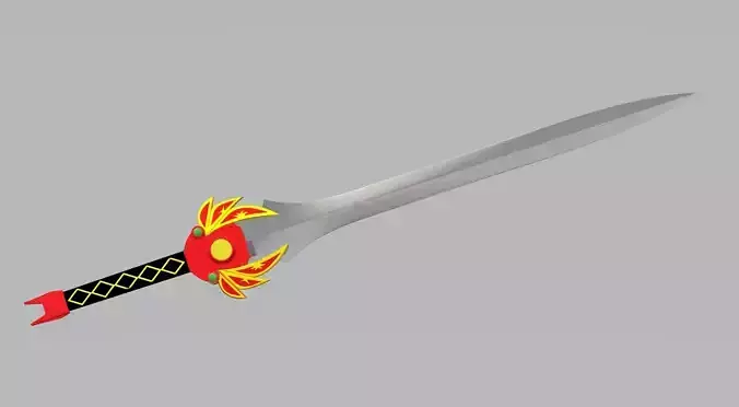 Red Ranger Tyranno Sword MMPR 3D print model