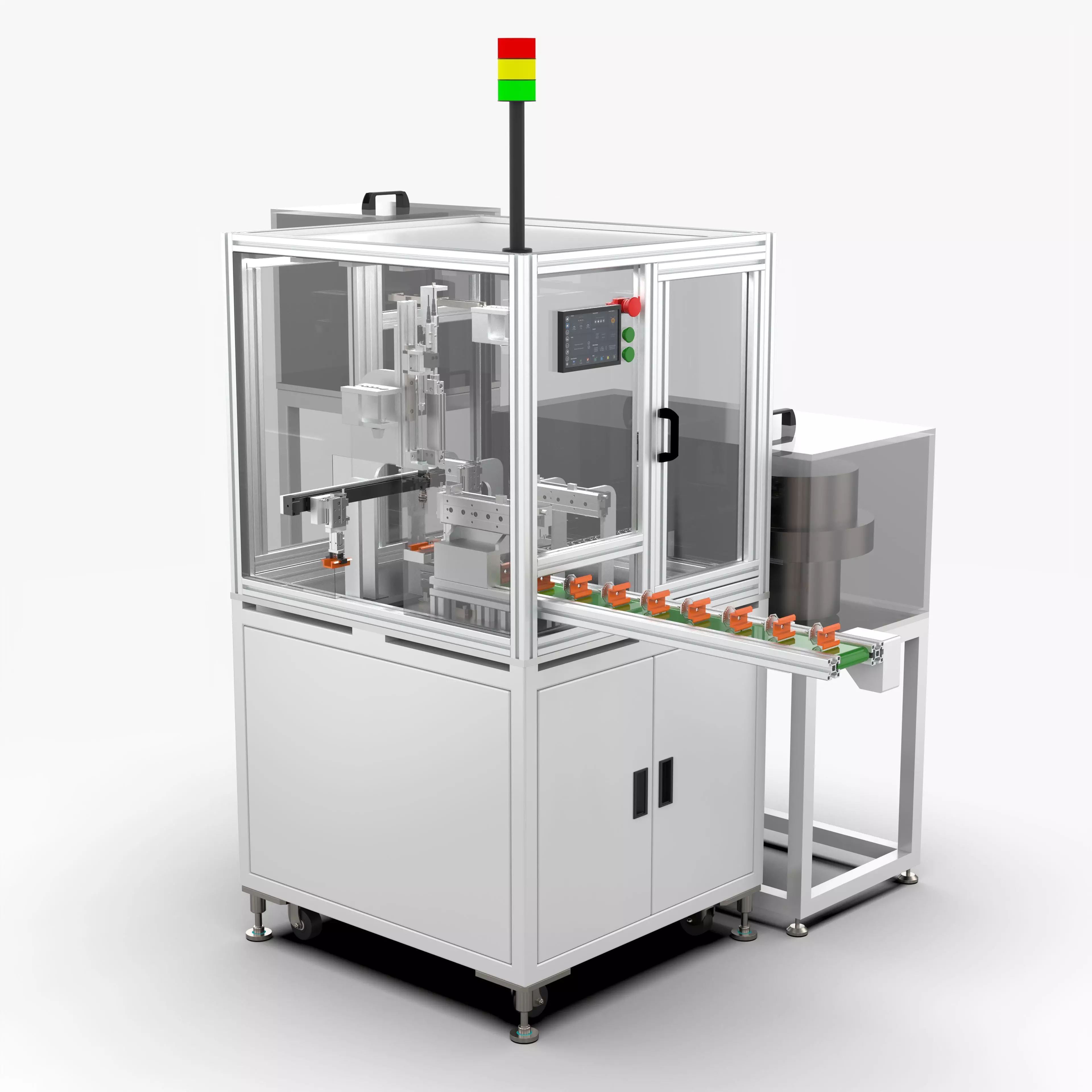 Automatic Nut Washer Bolt Assembly Machine 3D model_0