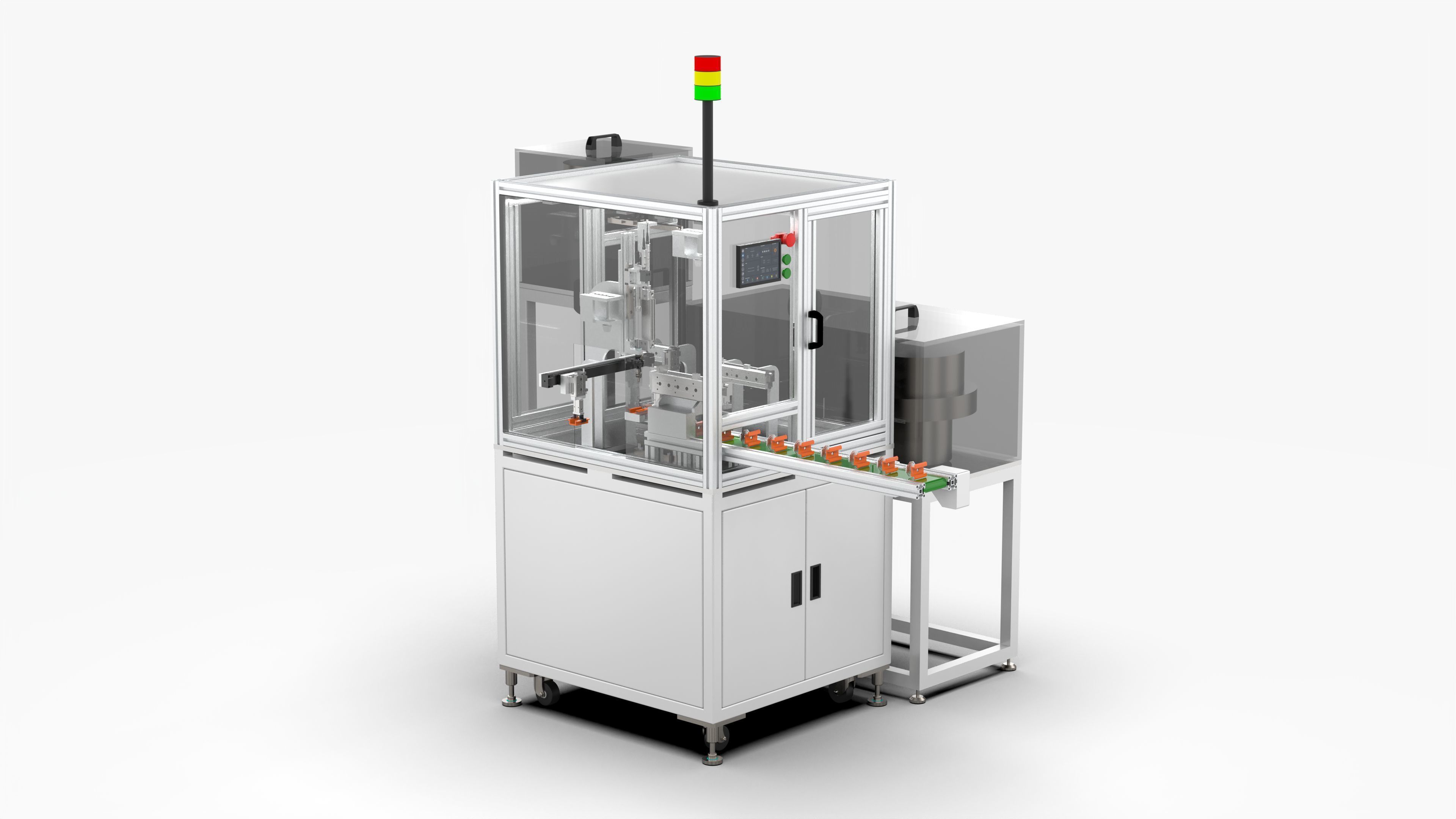 Automatic Nut Washer Bolt Assembly Machine 3D model_1