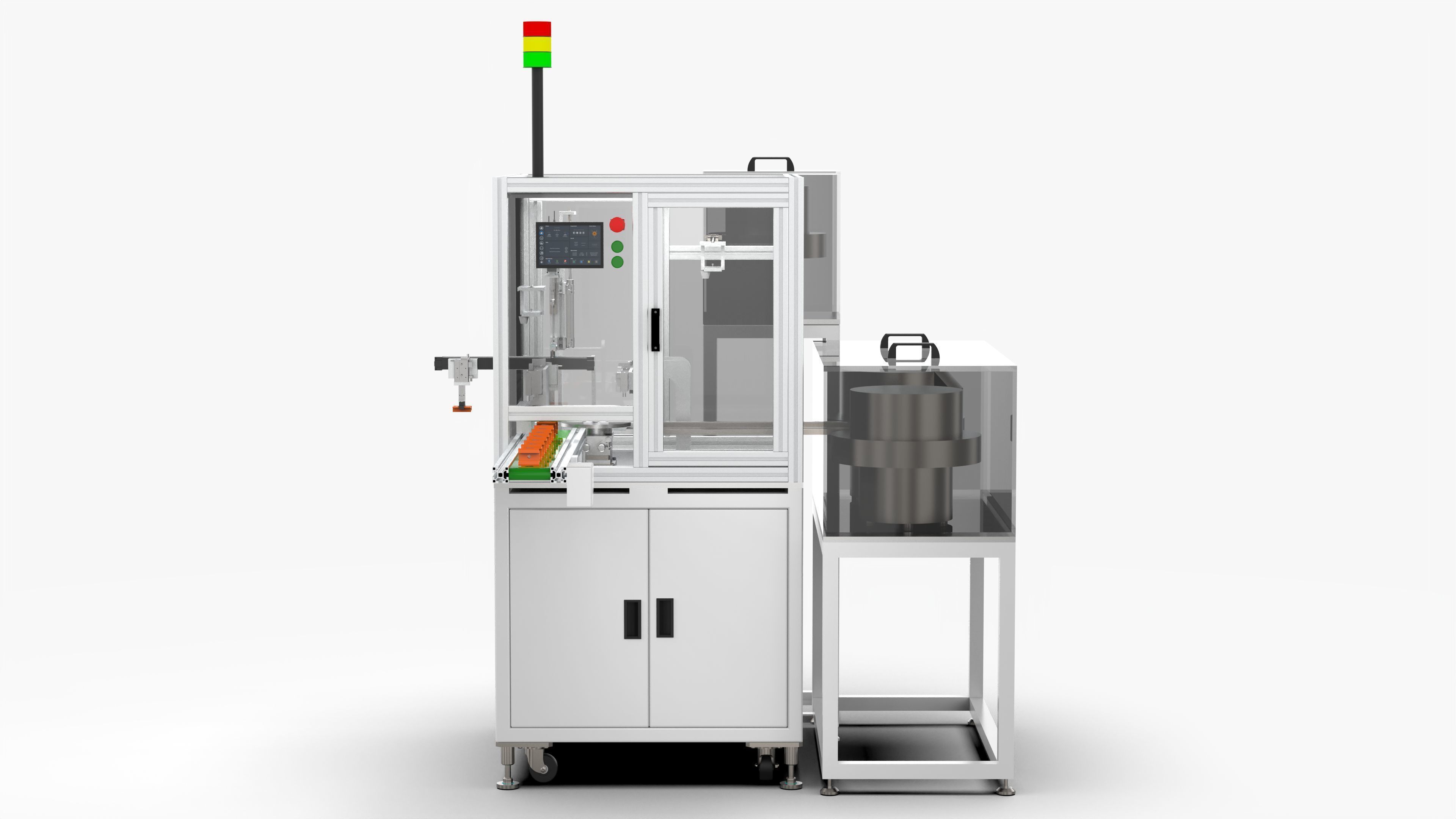 Automatic Nut Washer Bolt Assembly Machine 3D model_5