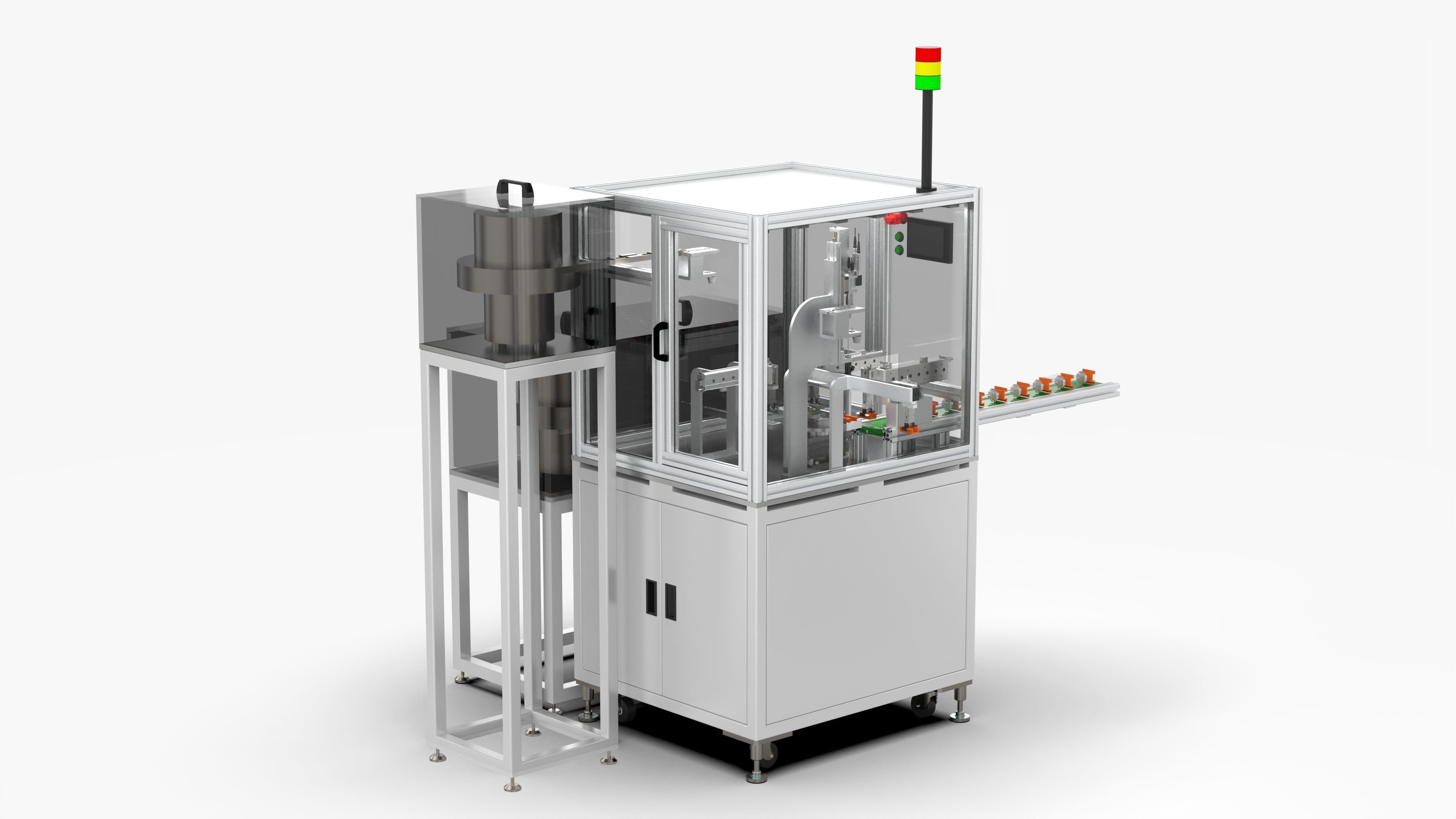 Automatic Nut Washer Bolt Assembly Machine 3D model_2