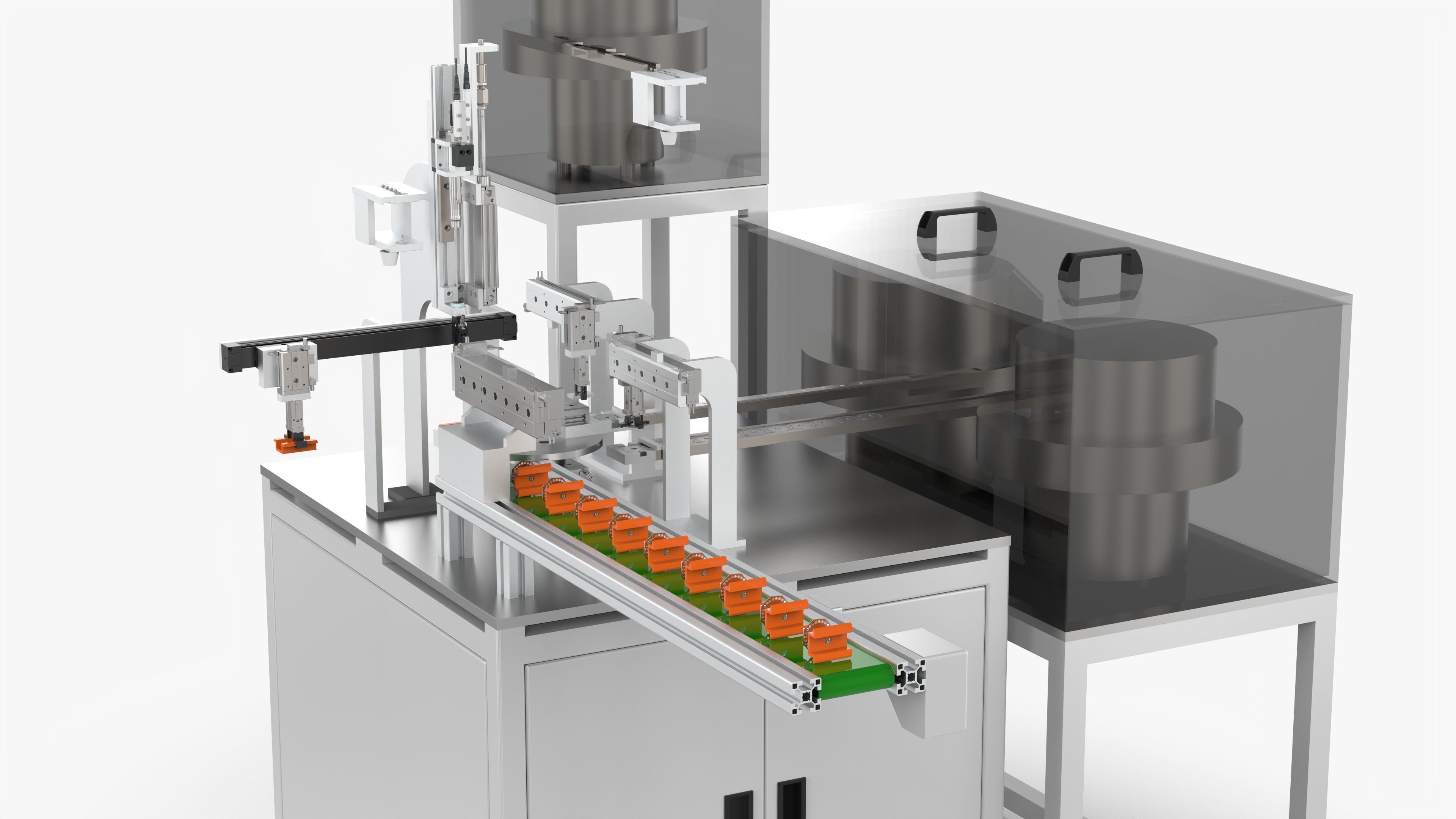 Automatic Nut Washer Bolt Assembly Machine 3D model_7
