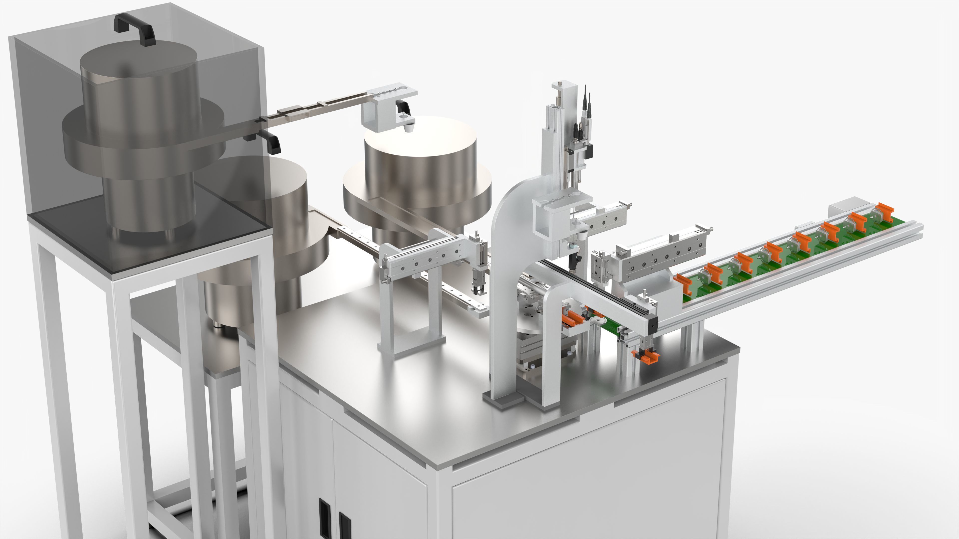 Automatic Nut Washer Bolt Assembly Machine 3D model_9