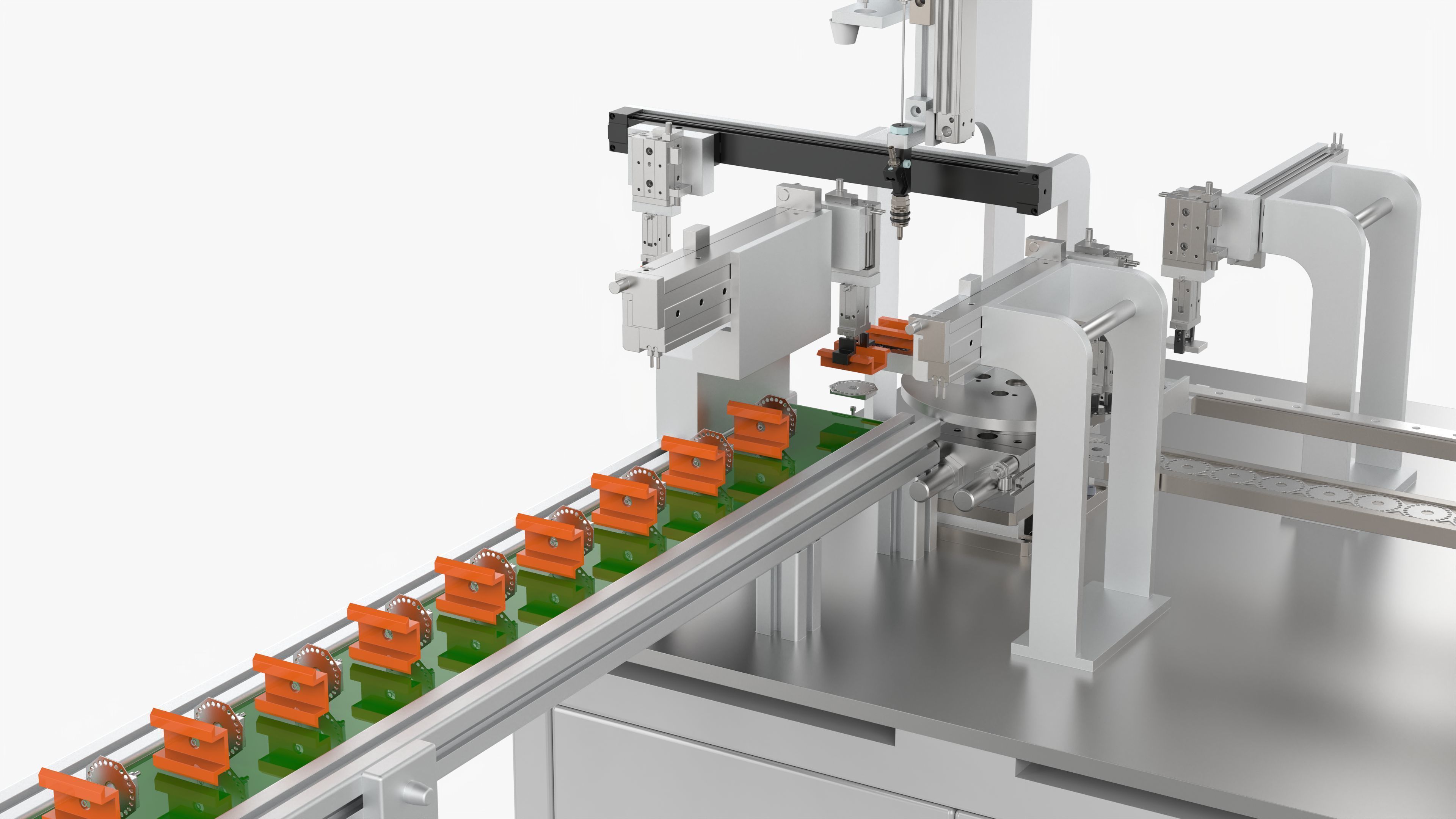 Automatic Nut Washer Bolt Assembly Machine 3D model_10