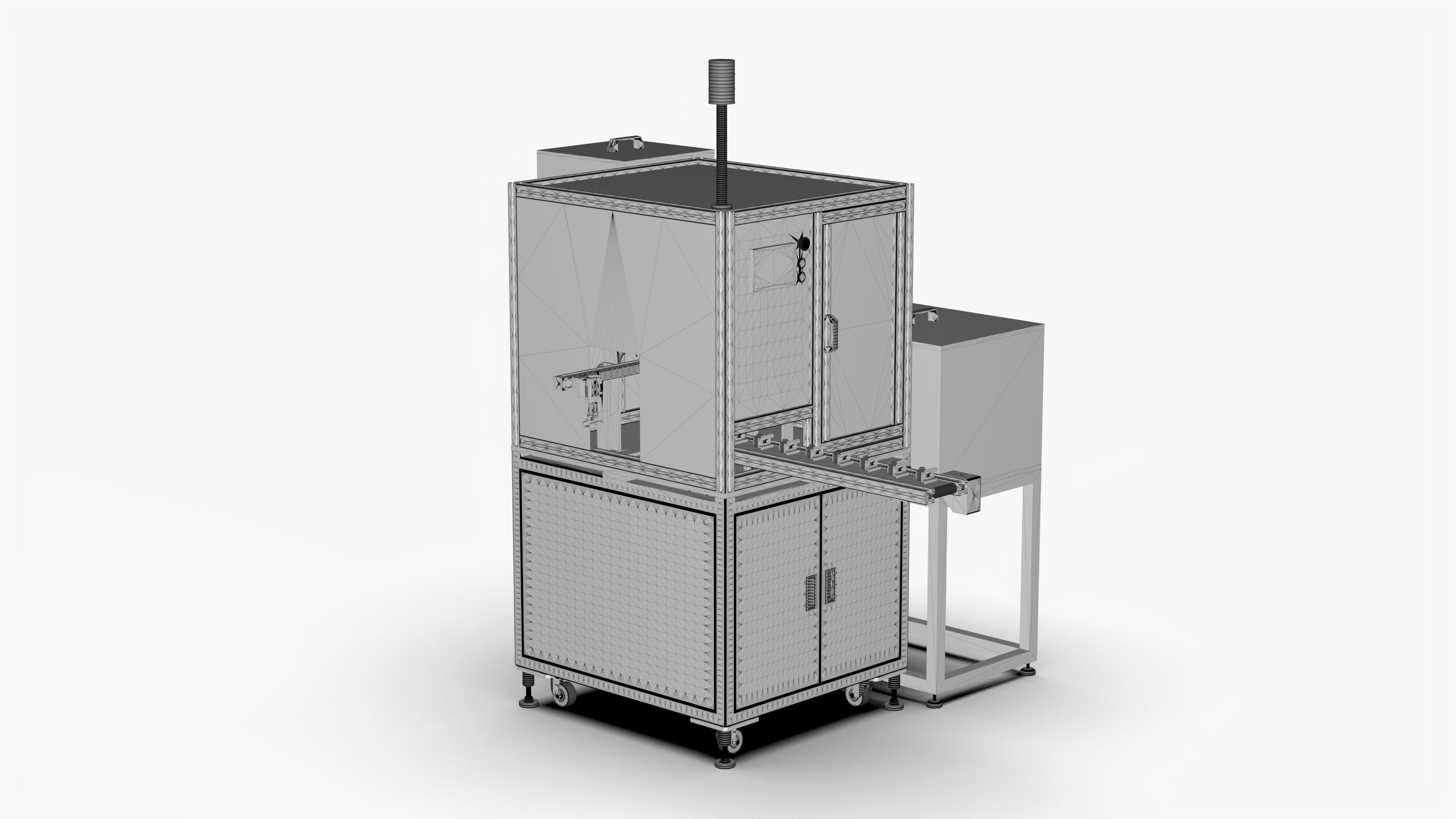 Automatic Nut Washer Bolt Assembly Machine 3D model_11