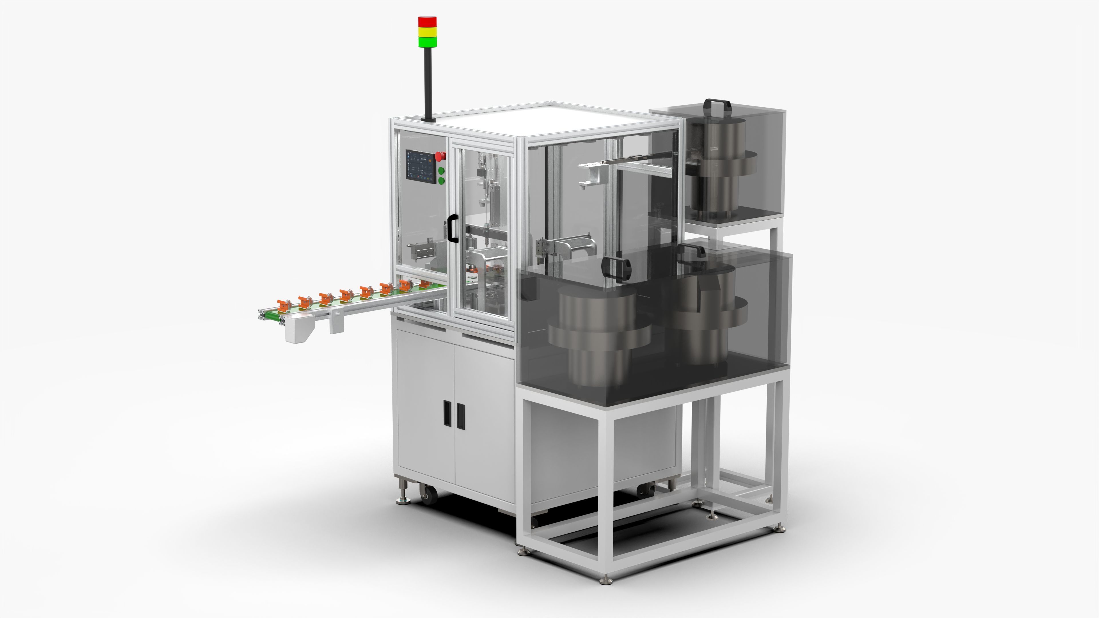 Automatic Nut Washer Bolt Assembly Machine 3D model_4