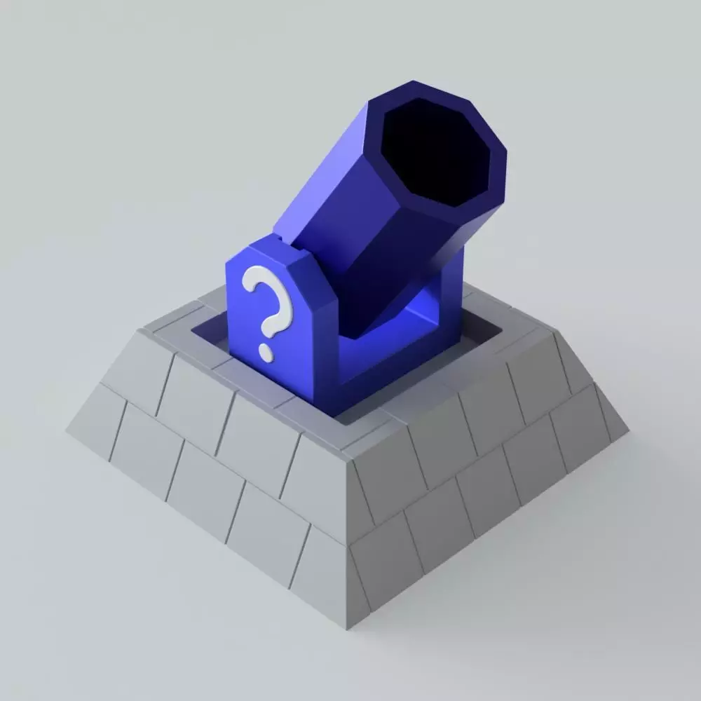 Cannon Super Mario 64 3D print model_0