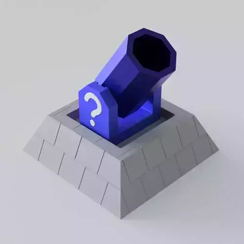 Cannon Super Mario 64 3D print model
