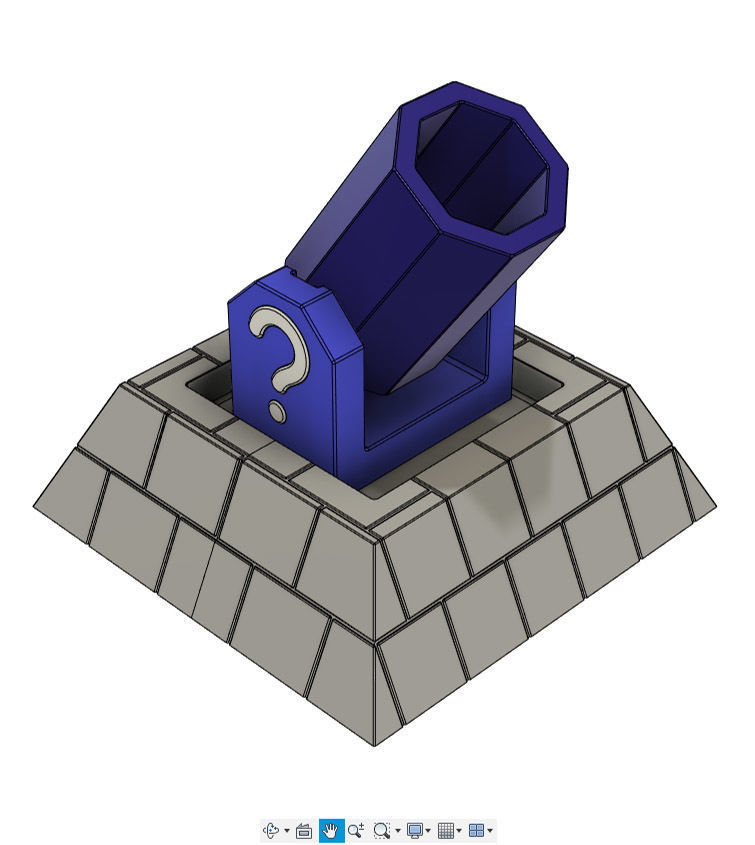 Cannon Super Mario 64 3D print model_4