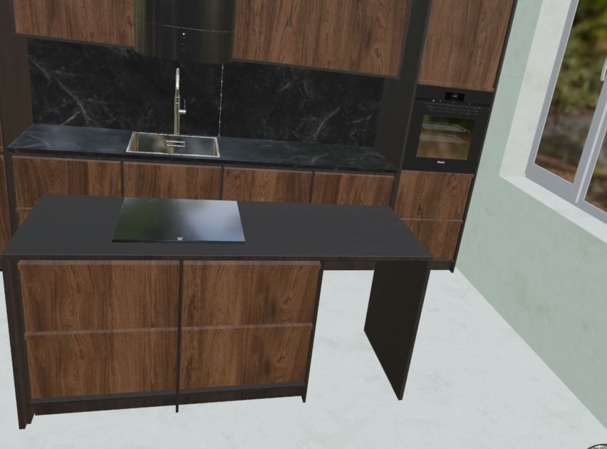 concrete cove house Low-poly 3D model_2