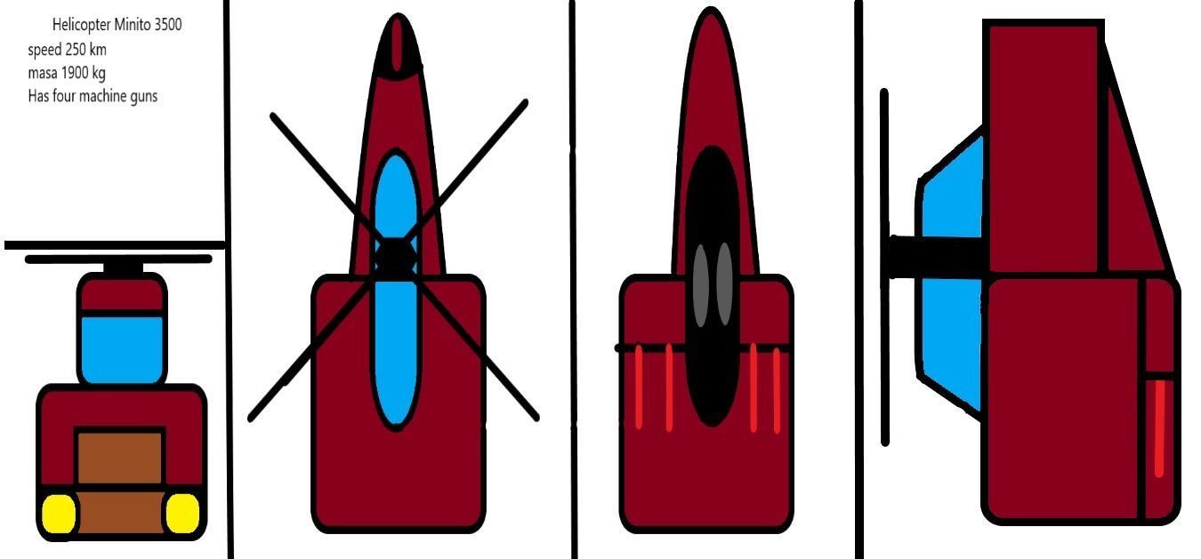 Helicopter  Minito 3500 3D model_6