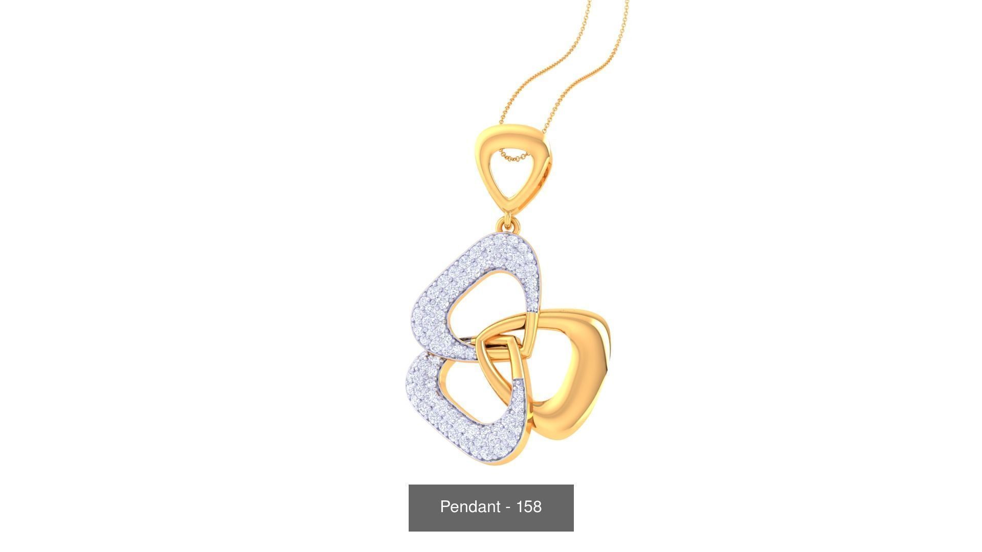 66 Light weight Pendant Charms 3dm stl render pack 3D Model Collection_32