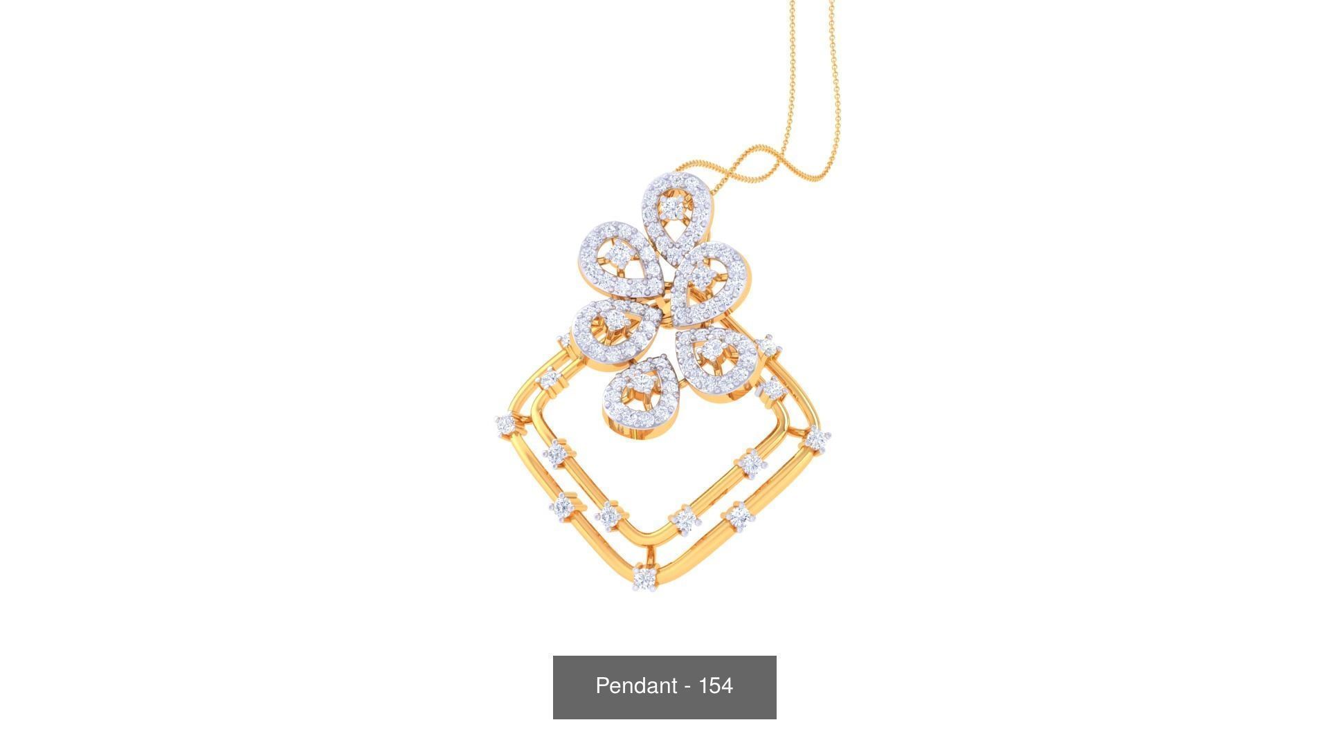 66 Light weight Pendant Charms 3dm stl render pack 3D Model Collection_35