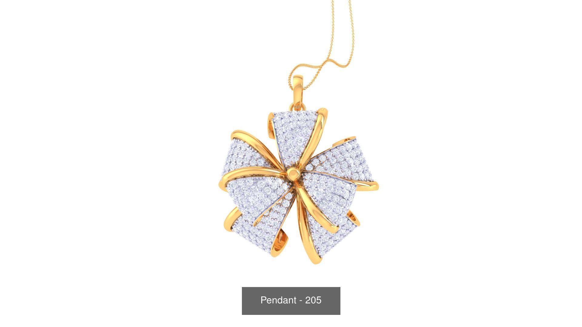 66 Light weight Pendant Charms 3dm stl render pack 3D Model Collection_21