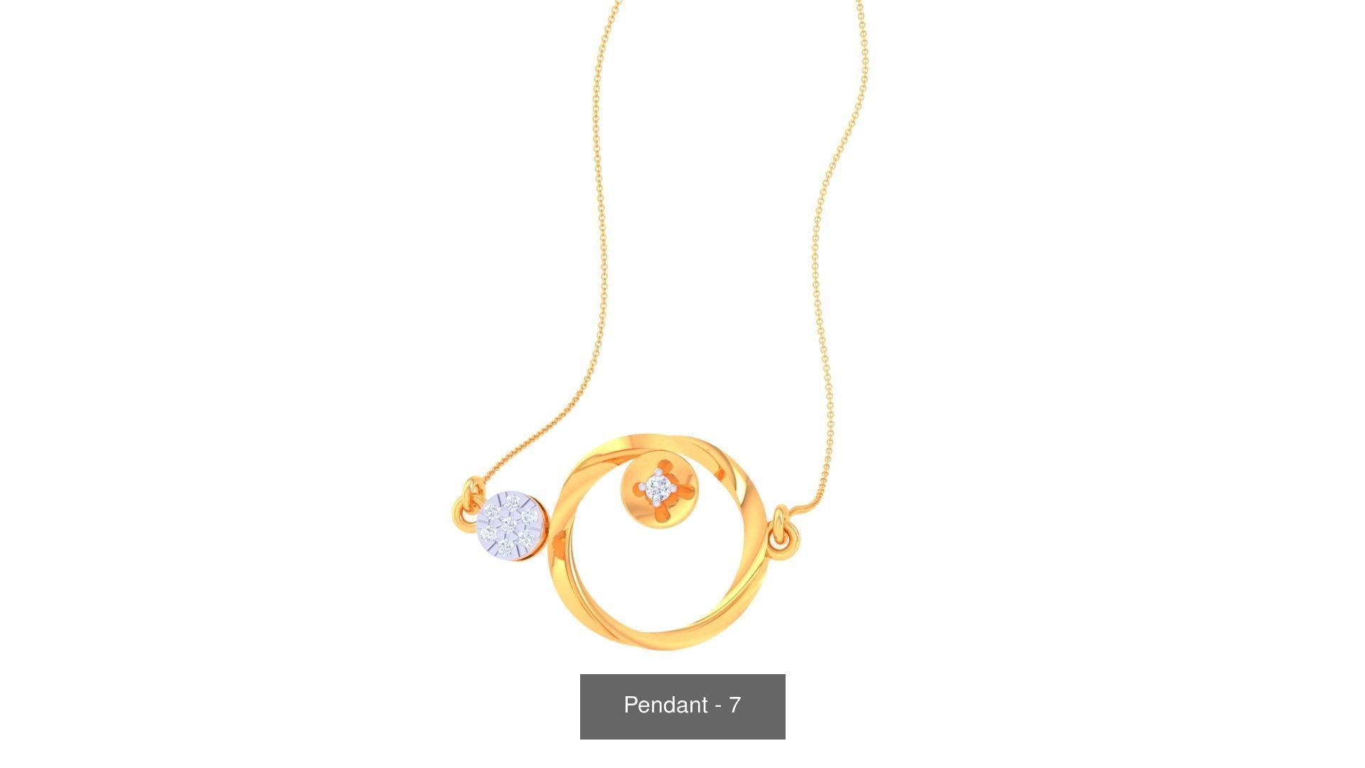 66 Light weight Pendant Charms 3dm stl render pack 3D Model Collection_52