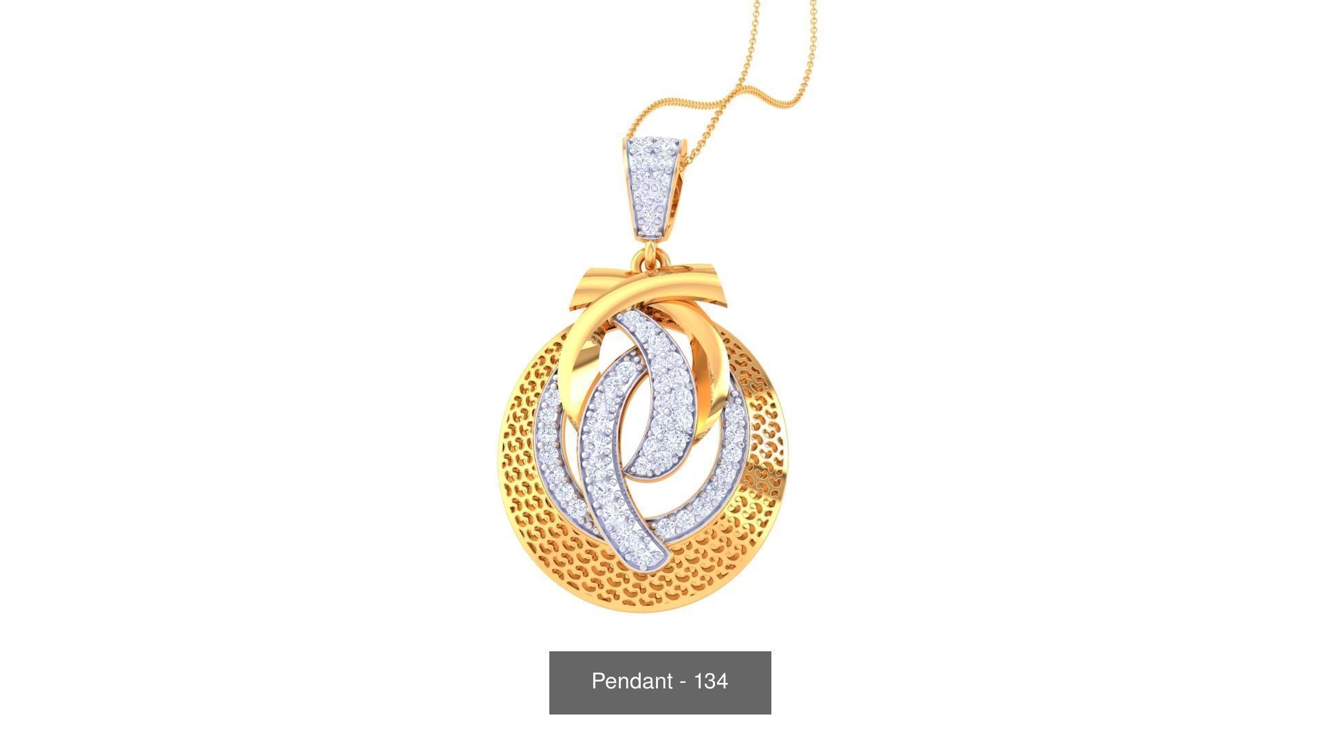 66 Light weight Pendant Charms 3dm stl render pack 3D Model Collection_46