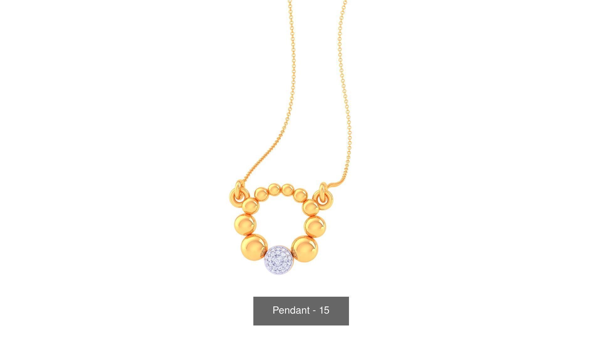 66 Light weight Pendant Charms 3dm stl render pack 3D Model Collection_70