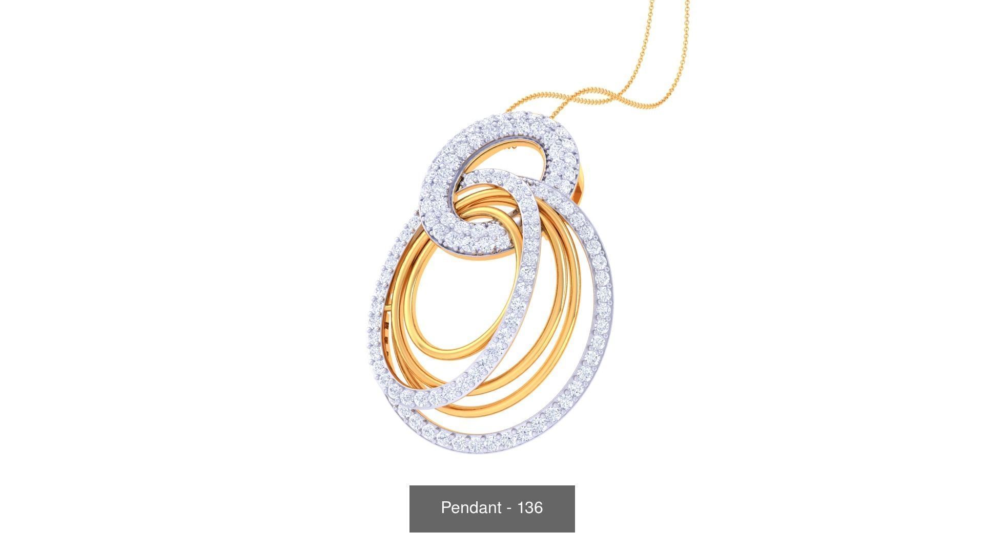 66 Light weight Pendant Charms 3dm stl render pack 3D Model Collection_45