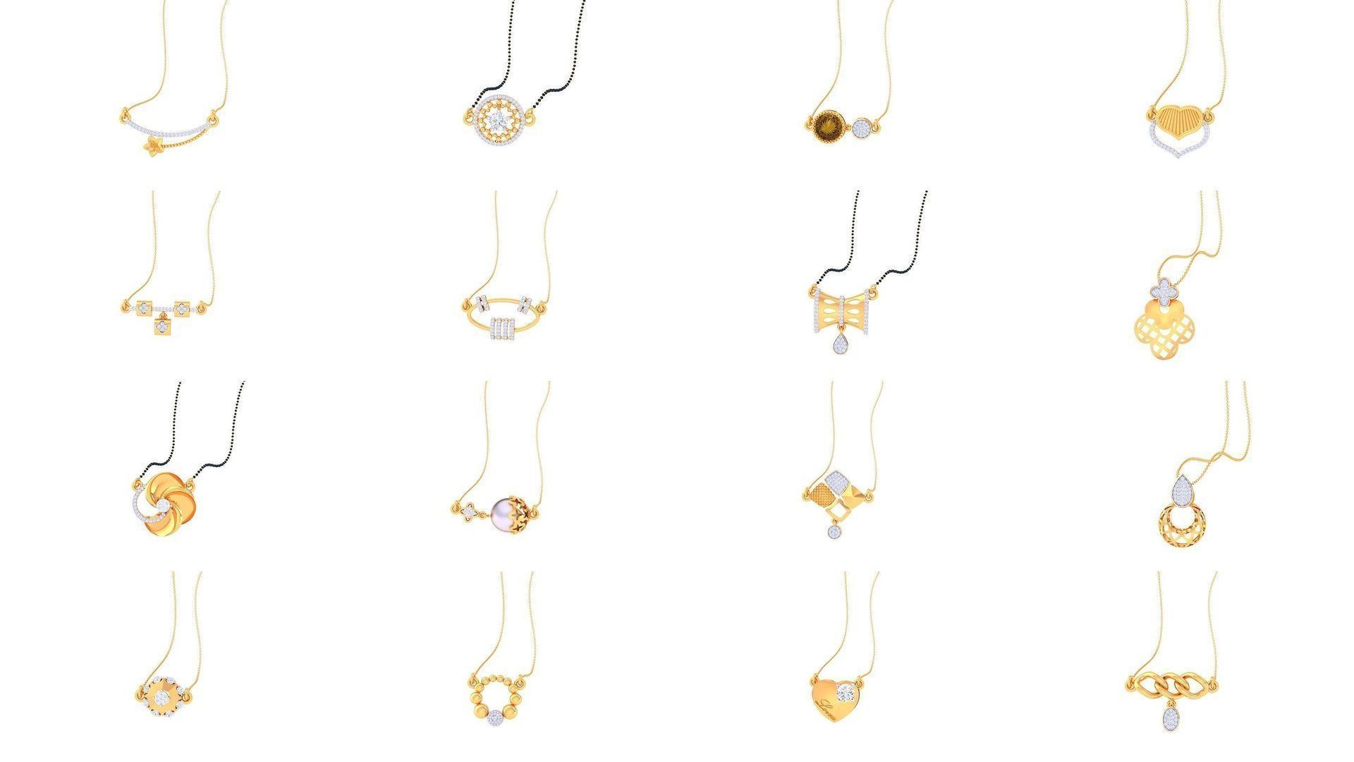 66 Light weight Pendant Charms 3dm stl render pack 3D Model Collection_5