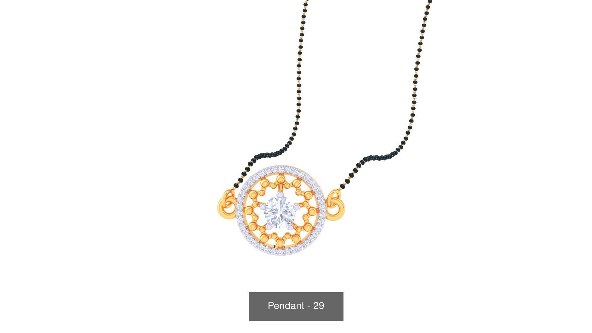 66 Light weight Pendant Charms 3dm stl render pack 3D Model Collection_58