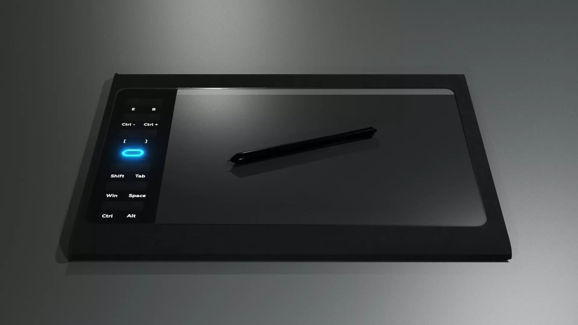 Graphics tablet Free low-poly 3D model