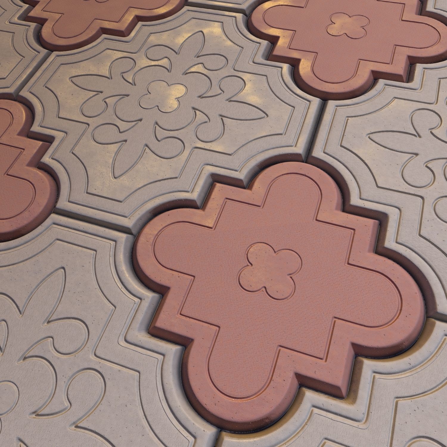 Clover paving brick Texture_2