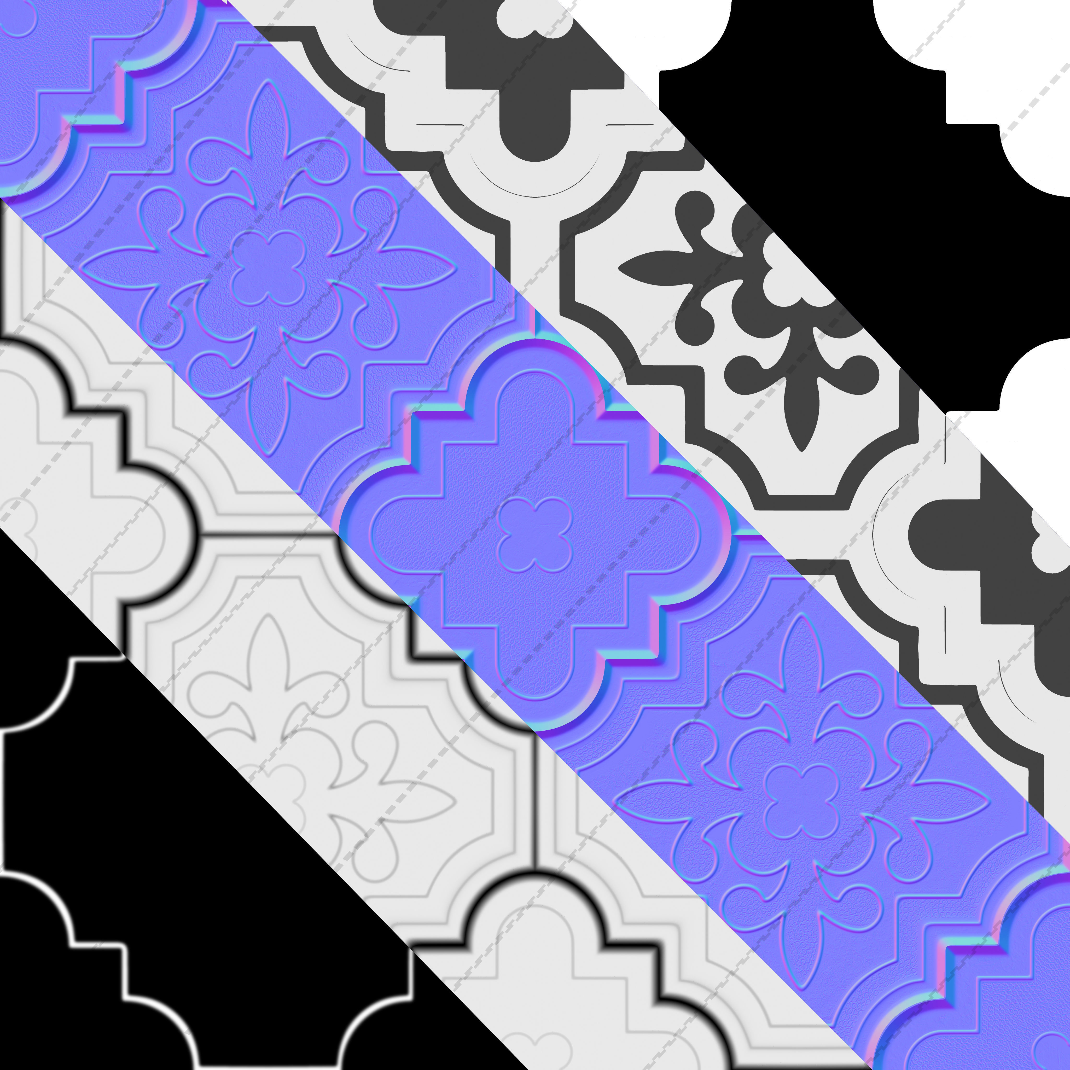 Clover paving brick Texture_3