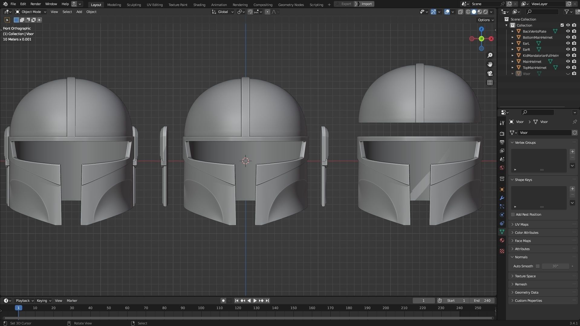 The Mandalorian Kid Mandalorian Helmet for Cosplay 3D print model_11