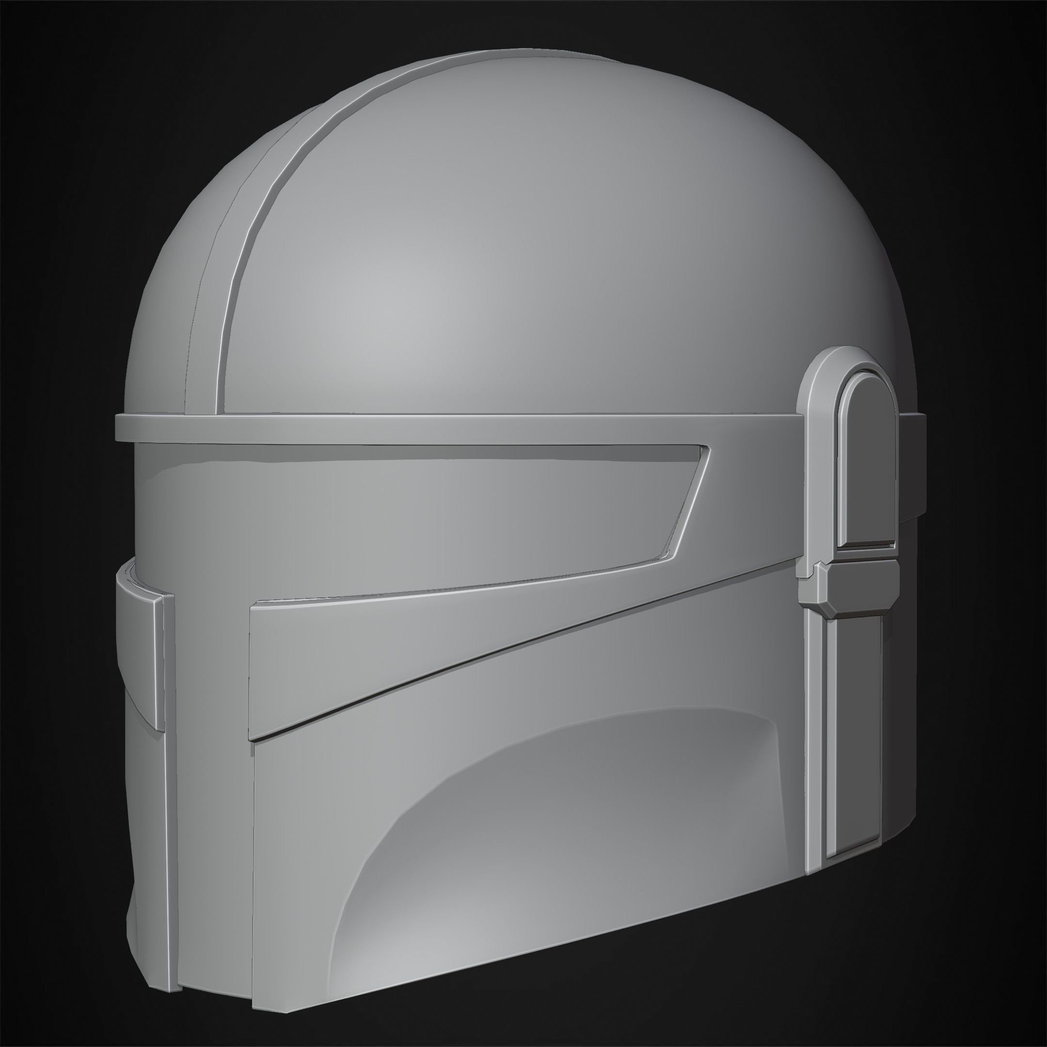 The Mandalorian Kid Mandalorian Helmet for Cosplay 3D print model_16