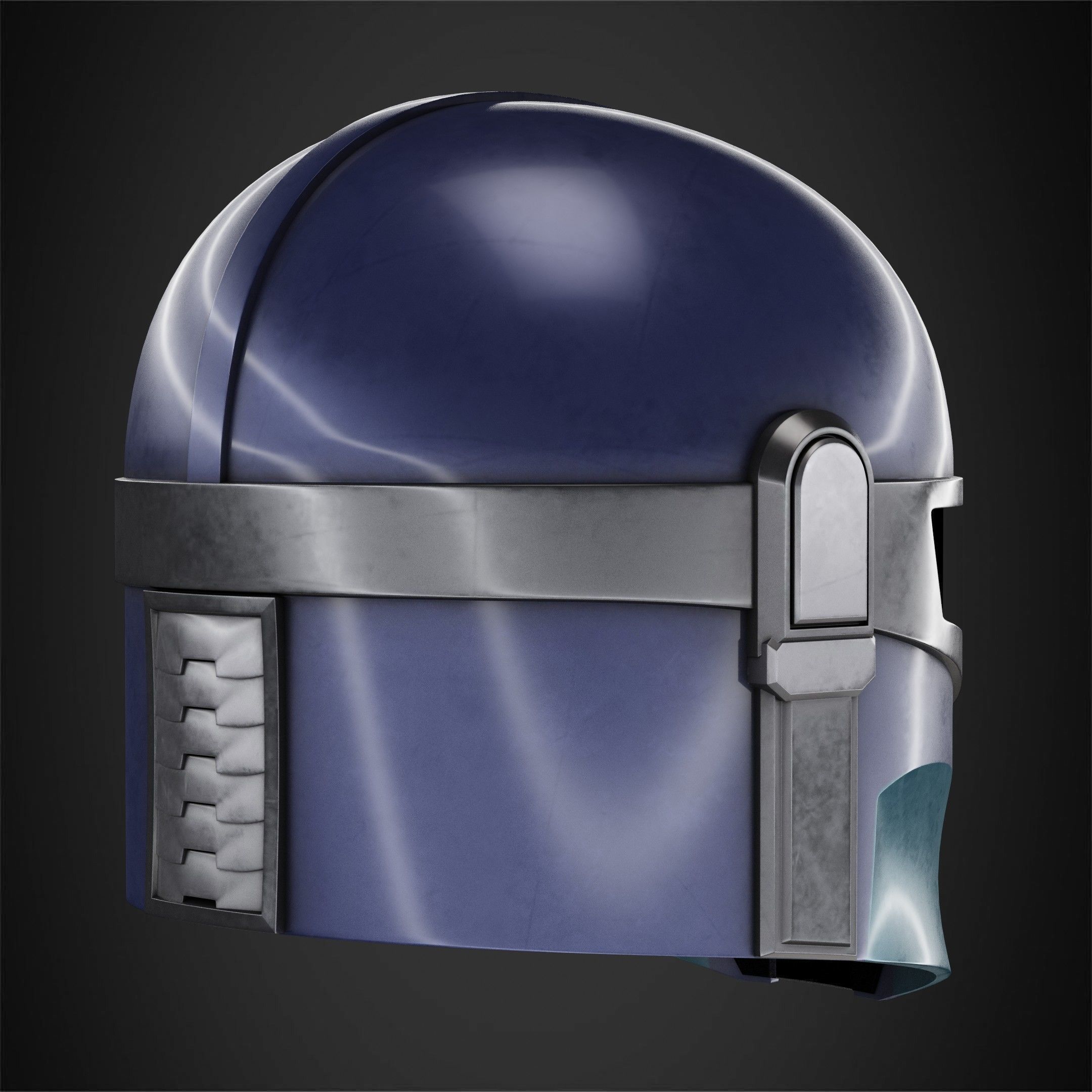 The Mandalorian Kid Mandalorian Helmet for Cosplay 3D print model_8