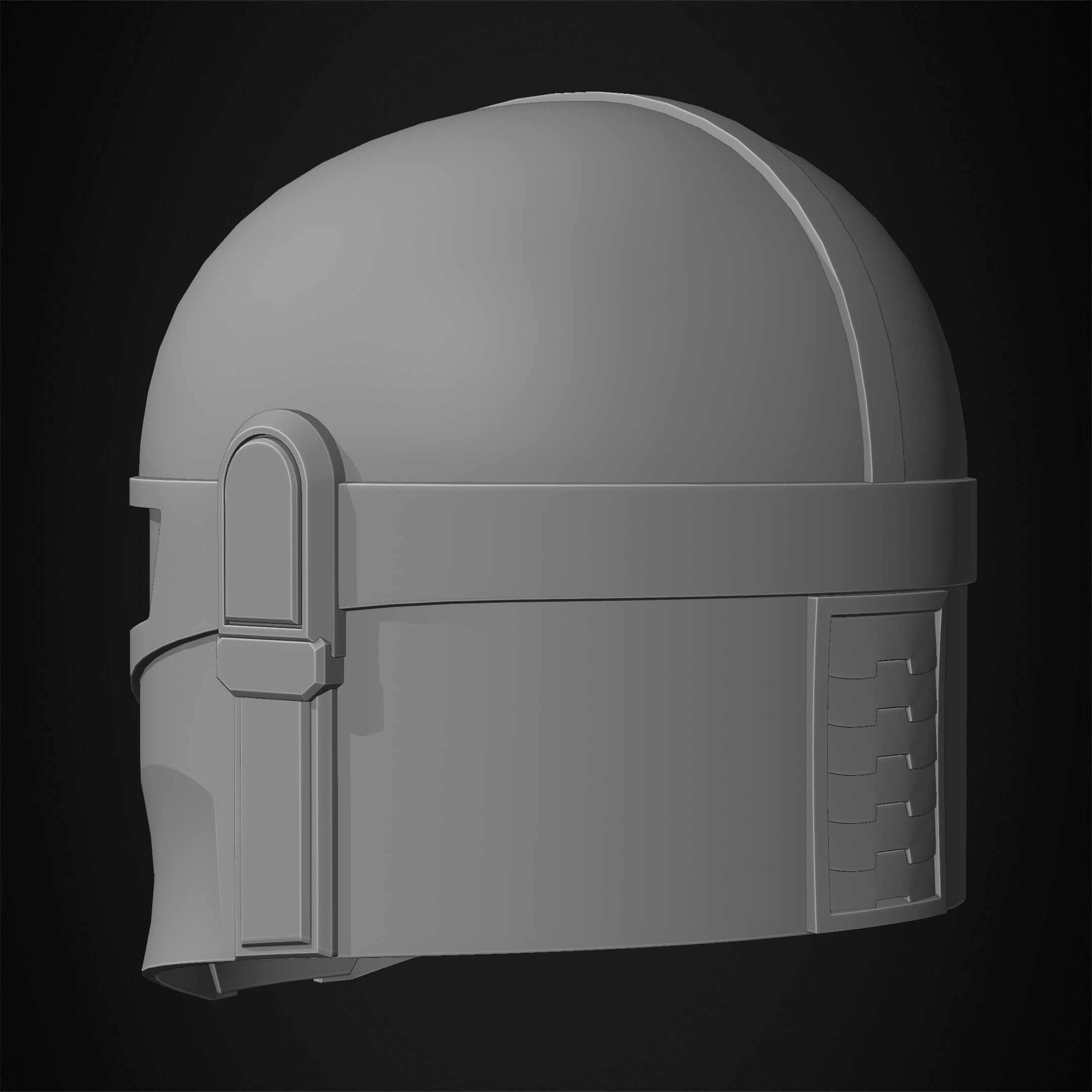 The Mandalorian Kid Mandalorian Helmet for Cosplay 3D print model_20