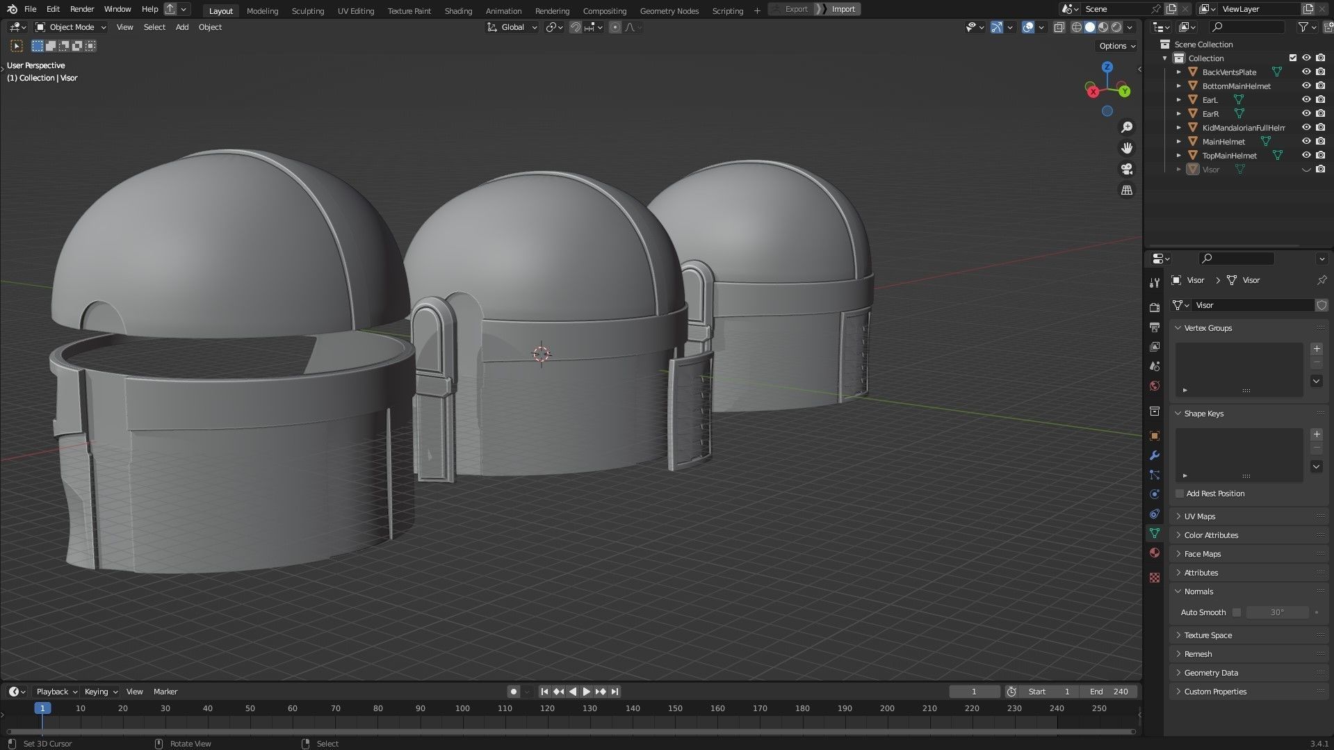 The Mandalorian Kid Mandalorian Helmet for Cosplay 3D print model_12