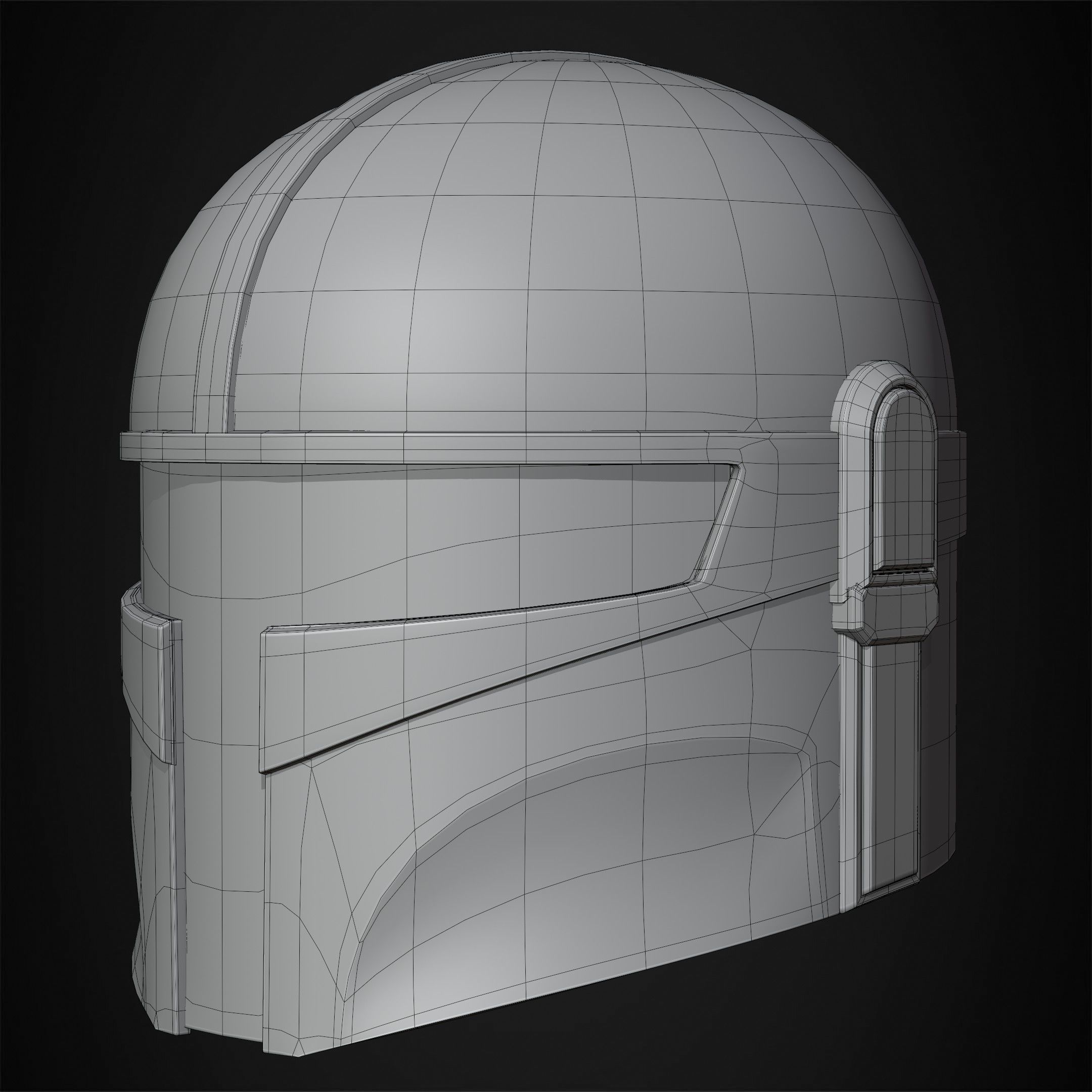 The Mandalorian Kid Mandalorian Helmet for Cosplay 3D print model_17