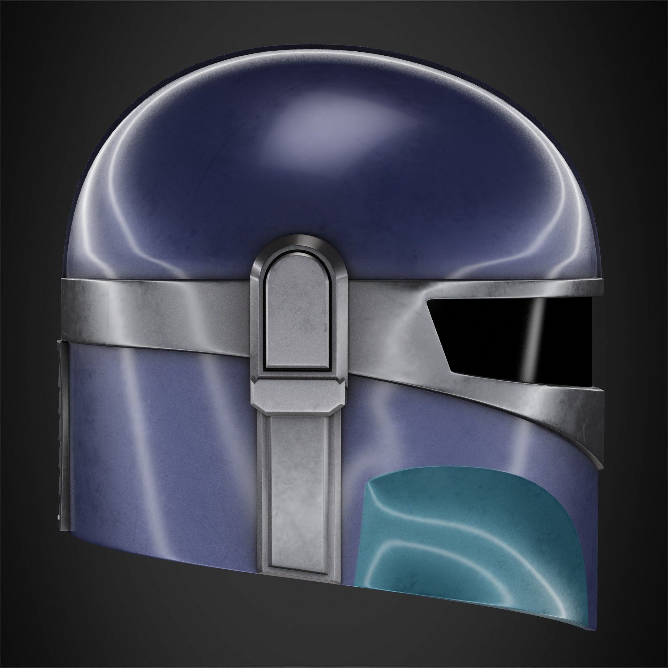 The Mandalorian Kid Mandalorian Helmet for Cosplay 3D print model_9