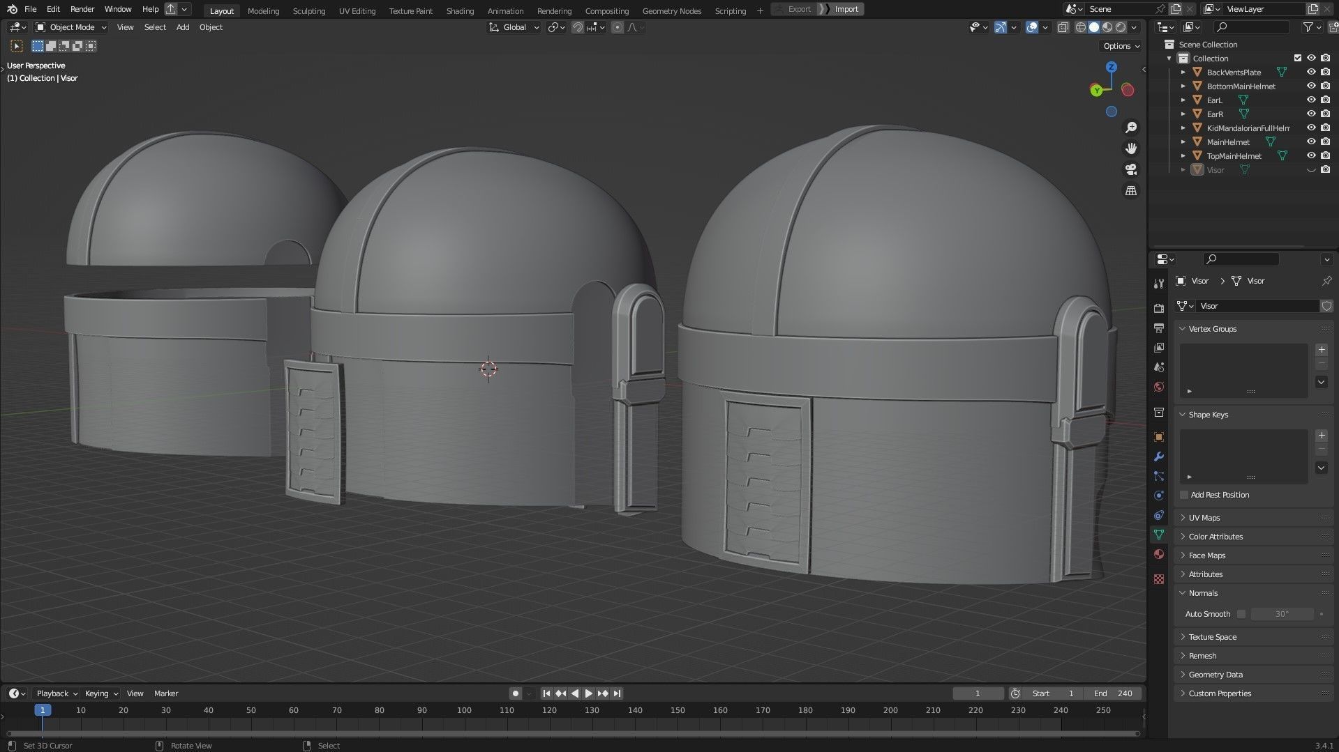 The Mandalorian Kid Mandalorian Helmet for Cosplay 3D print model_13