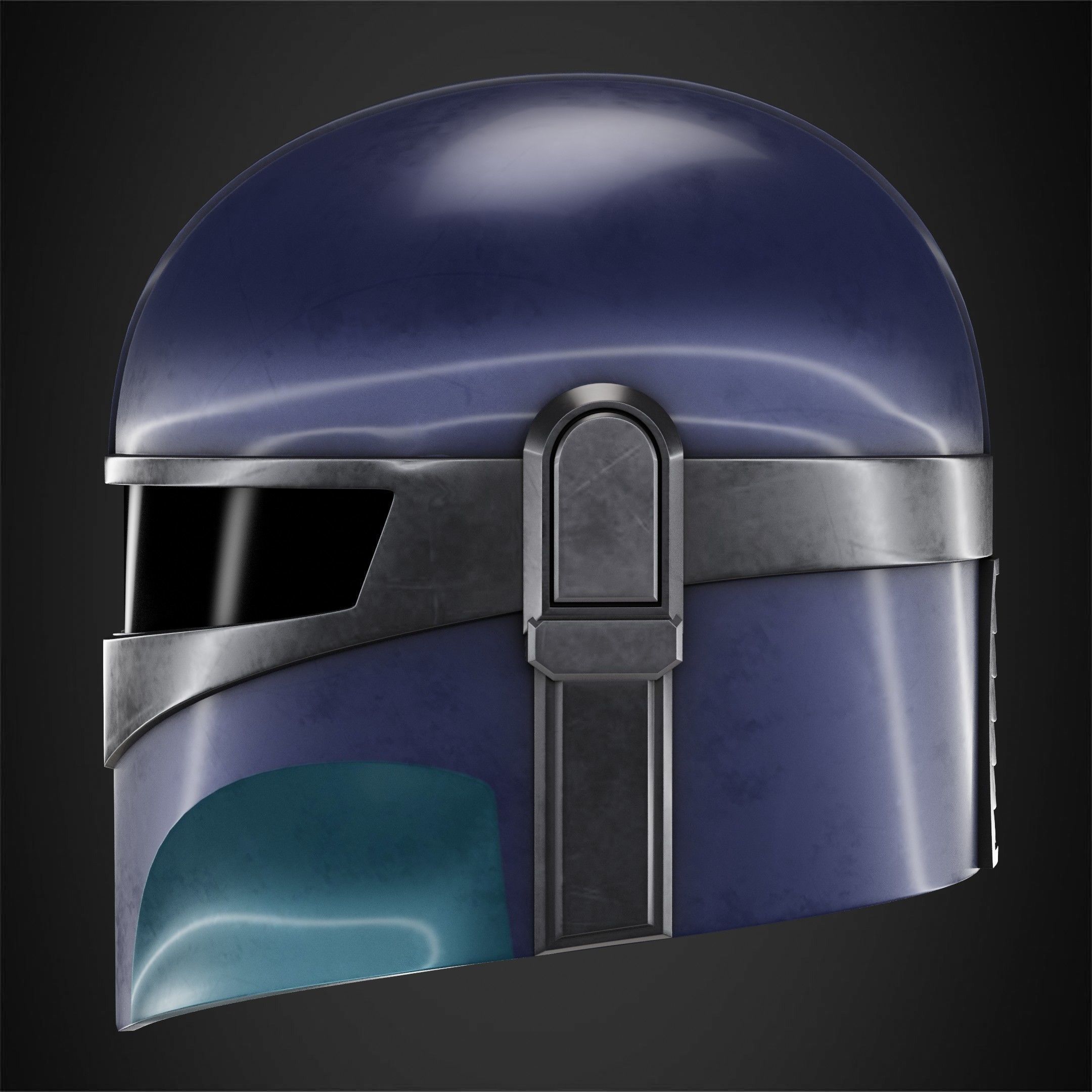 The Mandalorian Kid Mandalorian Helmet for Cosplay 3D print model_5