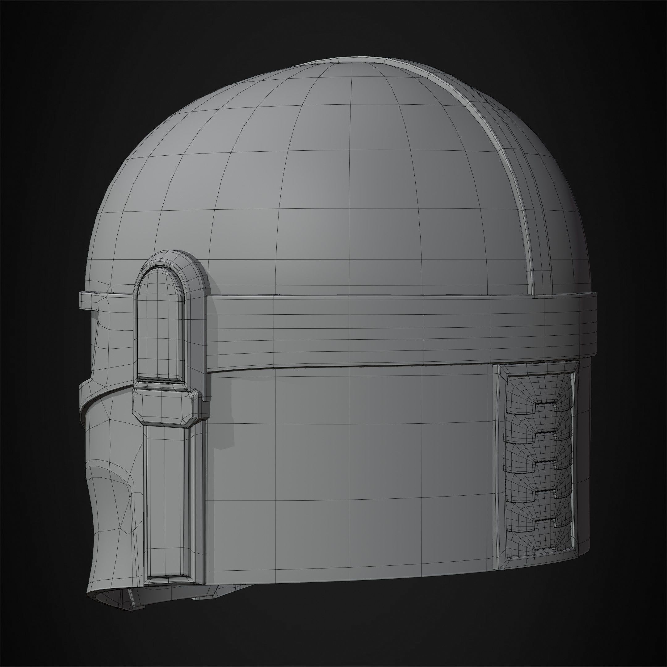 The Mandalorian Kid Mandalorian Helmet for Cosplay 3D print model_21
