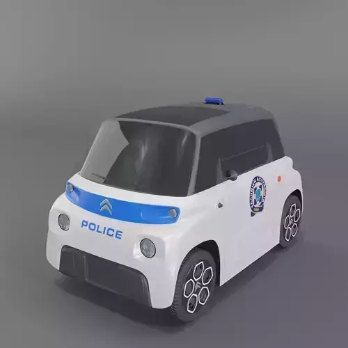 Citroen Police Electro Car 3D model