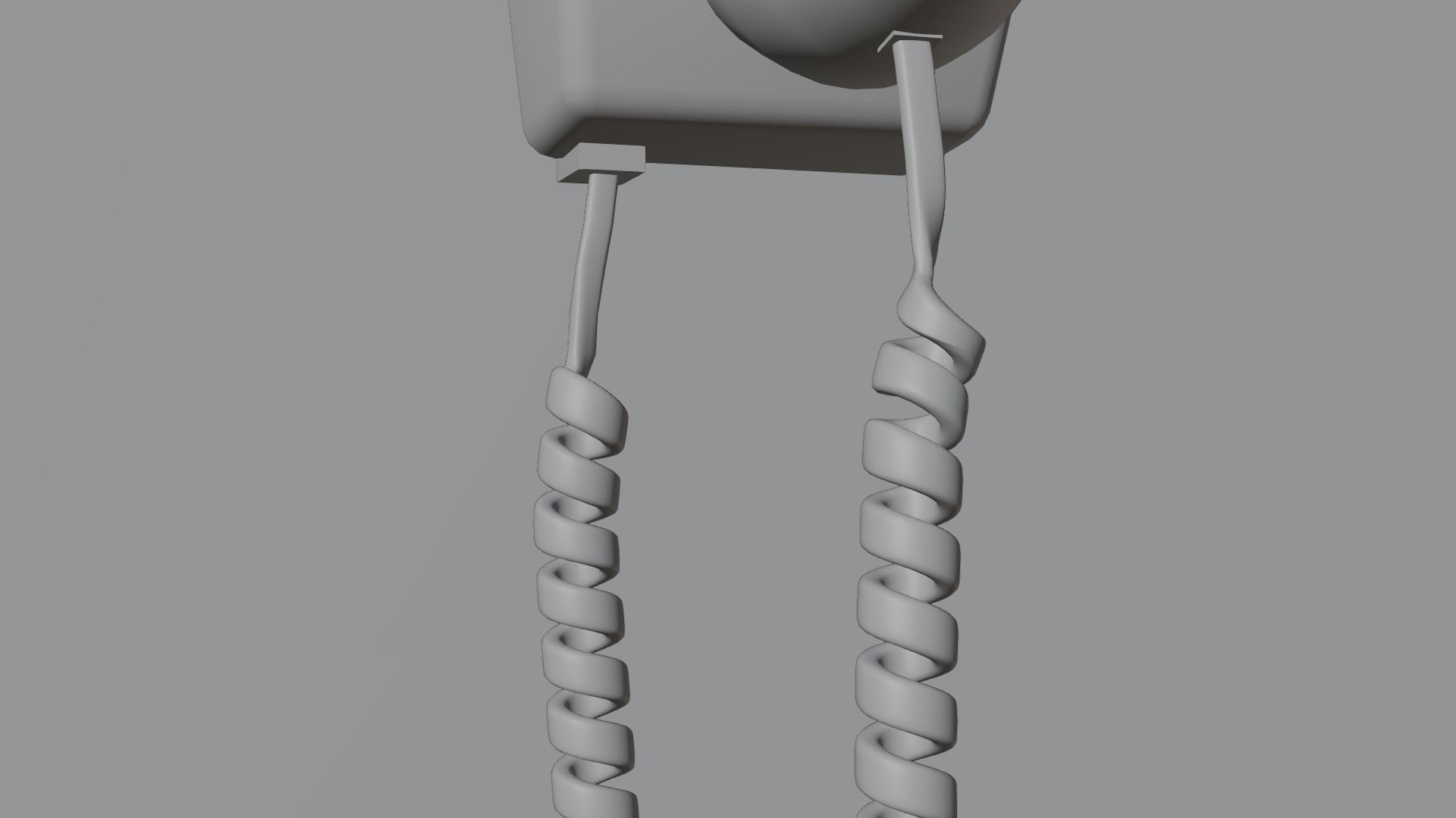 Telephone on wall 3D model_7