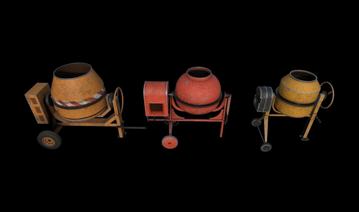 Construction Pack 2 Low-poly 3D model_10