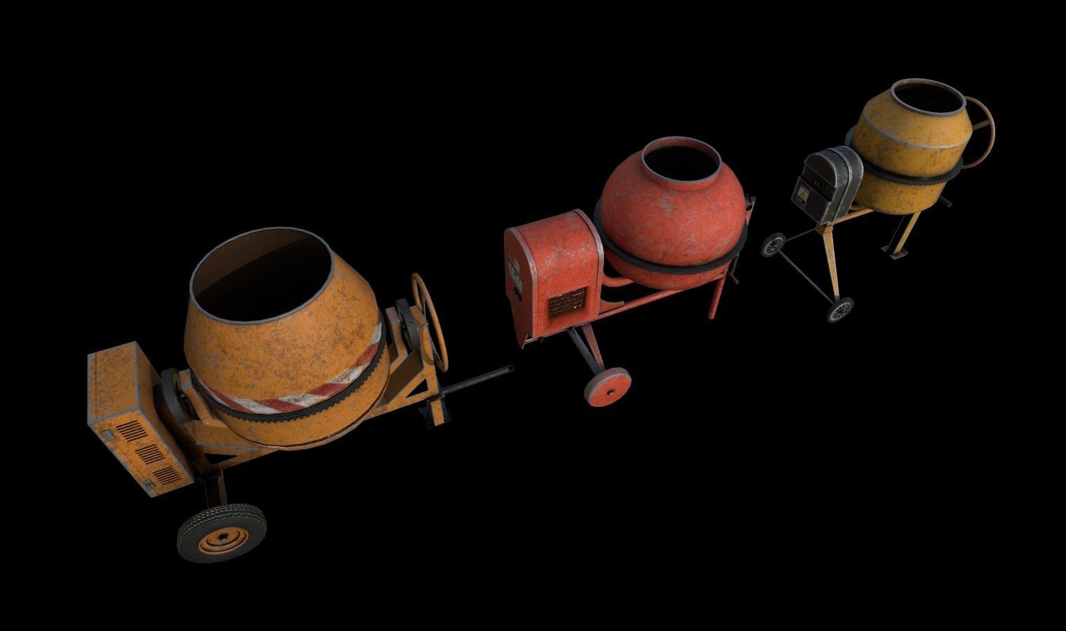 Construction Pack 2 Low-poly 3D model_11