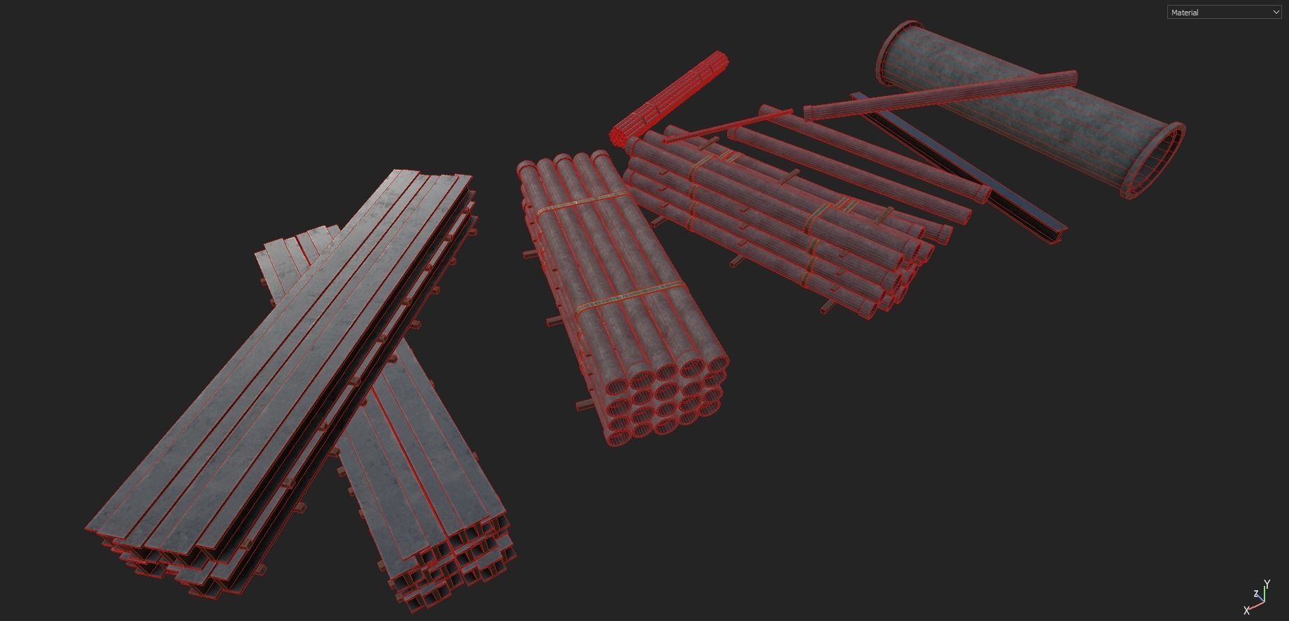 Construction Pack 3 Low-poly 3D model_15